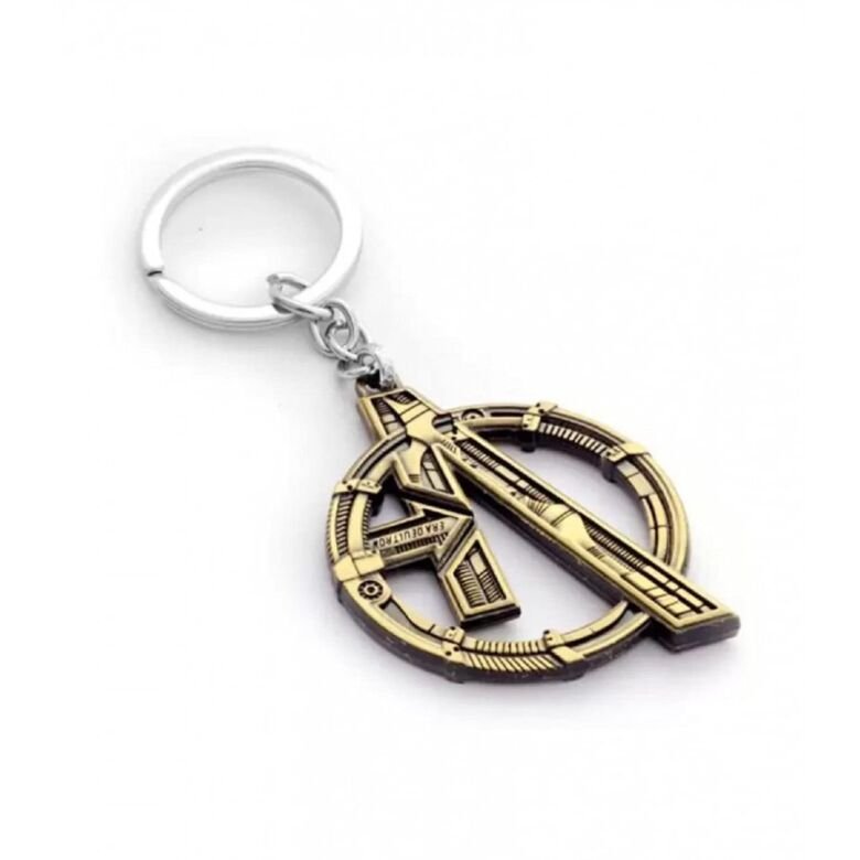 Avengers Endgame keyavngiwlogogold Avengers Endgame Avengers Infinity War  Logo Gold Keychain 